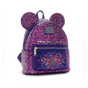 Loungefly Disney Parks Paris 30th Anniversary Sequin Backpack
